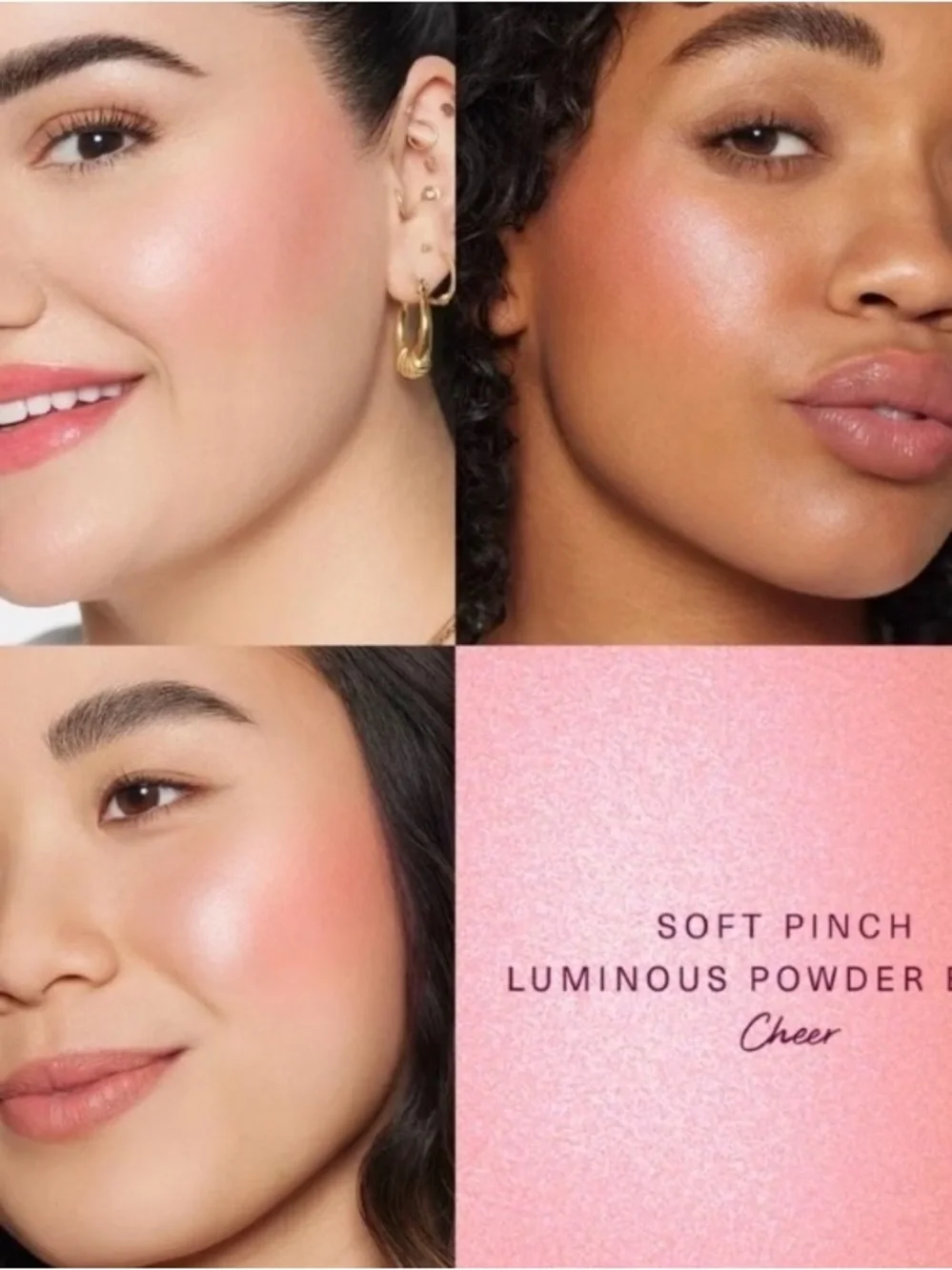 Rare Beauty Soft Pinch Luminous Powder Blush: Cheer (Light Warm Pink) .098oz NIB
